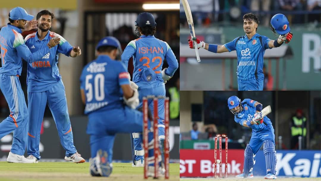 Highlights: Afghanistan bundled out for 194, Gurbaz scored the fastest century; Gurnoor and Harsh took 3-3 wickets in the debut match