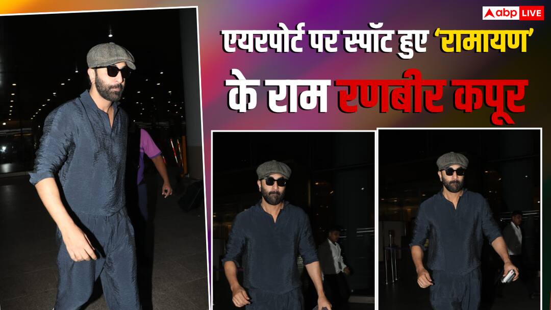 ‘Ram’ of ‘Ramayana’ spotted at airport, Ranbir Kapoor looking dapper in all black look, pictures go viral