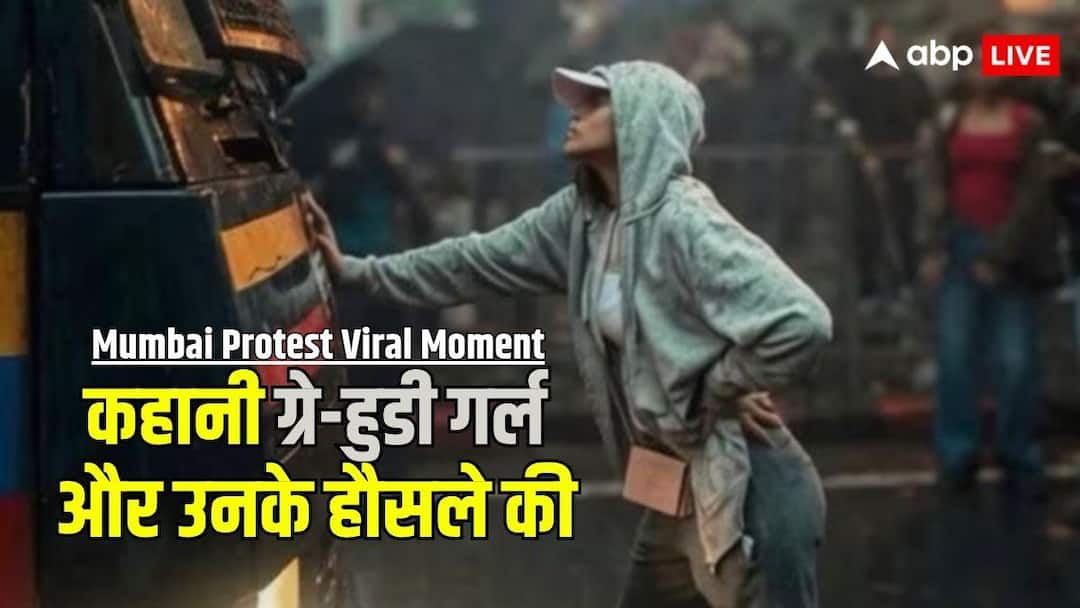 Police bus, protesters inside and a girl standing in front with steely courage…, who is this gray hoodie girl who came into discussion?