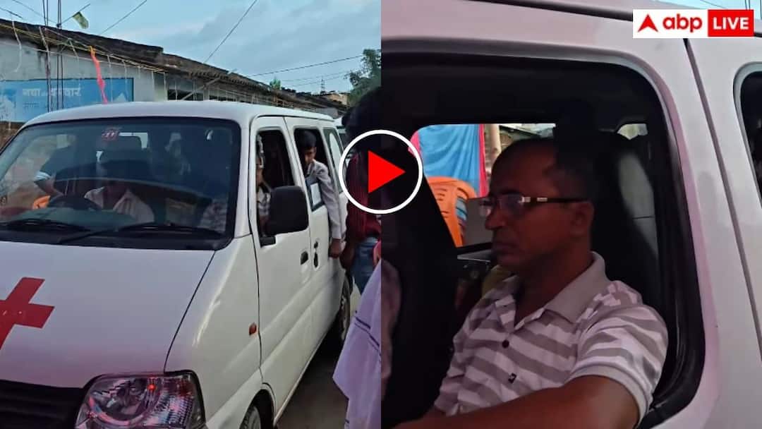 The groom reached the bride’s house with the wedding procession in an ambulance, watch video